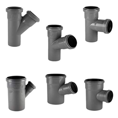 ABFLUSS ROHR SYSTEM HT (Hochtemperatur) > Abzweig > passend zu Ostendorf Valsir Marley Airfit > DN 32 bis 160 WUNSCHGRÖSSE einfach auswählen >>> DN 40/40 Winkel 87 Grad von MegaHaustechnik
