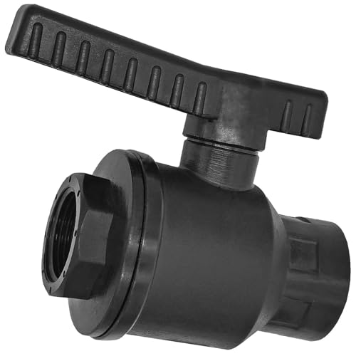 MegaHaustechnik Gewinde Fitting Verschraubung aus Kunststoff PP PE PVC - Kugelhahn mit 1" Rohr Zoll Innengewinde IG von MegaHaustechnik