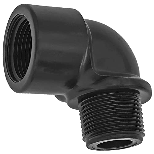 Gewinde Fitting Verschraubung aus Kunststoff PP PE PVC - Winkel 90° mit 2" Rohr Zoll Innengewinde IG und Aussengewinde AG von MegaHaustechnik