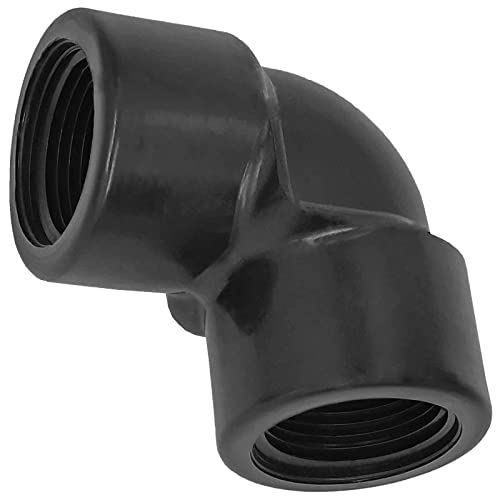 Gewinde Fitting Verschraubung aus Kunststoff PP PE PVC - Winkel 90° mit 1 1/2" Rohr Zoll Innengewinde IG von MegaHaustechnik