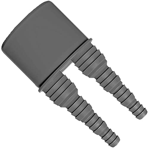 Größe Ø DN50 HT Abflussrohr System - Rohr Doppelschlauchnippel Schlauch Ø 2 x 8,3-20,5 mm von MegaHaustechnik
