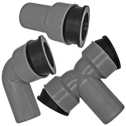 HT-Fittings für Abwasserrohrsystem > Siphonanschluß mit Gummimanschette Siphon-Doppel-Anschluss-Winkel Siphon/Rohr Ø 28-34mm auf DN50 Abfluß HT-Fittings für Abwasserrohrsystem > Siphonanschluß mit Gummimanschette Siphon-Doppel-Anschluss-Winkel Siphon/Rohr Ø 28-34mm auf DN50 Abfluß von MegaHaustechnik