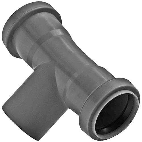 HT System einfach auswählen | DN 32 40 50 70 75 100 110 125 150 160 Abwasser Rohr Bogen Muffe Abzweig Stopfen Abzweig - Doppelbogen 87° Rohr-Außen Ø 110mm (DN110/100) von MegaHaustechnik