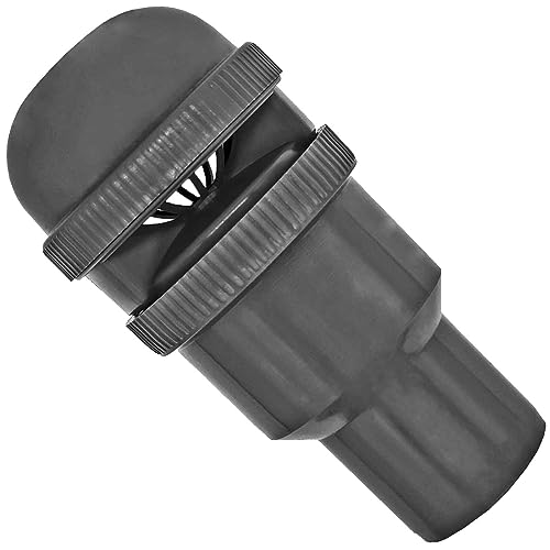 HT System einfach auswählen | DN 32 40 50 70 75 100 110 125 150 160 Abwasser Rohr Bogen Muffe Abzweig Stopfen Abzweig - Rohrbelüfter Rohr-Außen Ø 75mm (DN75/70) von MegaHaustechnik