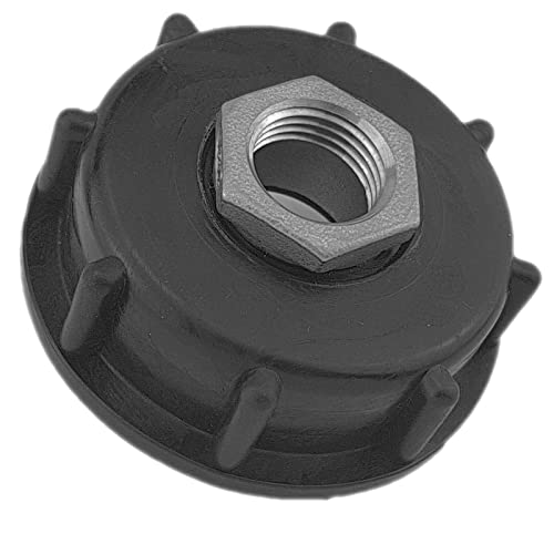 IBC Adapter Kappe Deckel mit Grobgewinde S6x60 und 1/2" Zoll Rohr Innengewinde IG aus Kunststoff Container Zubehör IBC Adapter Kappe Deckel mit Grobgewinde S6x60 und 1/2" Zoll Rohr Innengewinde IG aus Kunststoff Container Zubehör von MegaHaustechnik
