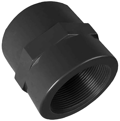 MegaHaustechnik Klebe Fitting aus Kunststoff PVC U - Übergang auf Rohr-Innengewinde für Rohr Außendurchmesser 20mm auf 1/2" Rohr Zoll Innengewinde IG von MegaHaustechnik