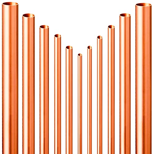 Kupferrohr Stange | ∅ 15-28 mm | Wunschlänge wählbar | 0.25m - 2m lang >>> 1.5m lang Rohraußendurchmesser 15mm von MegaHaustechnik