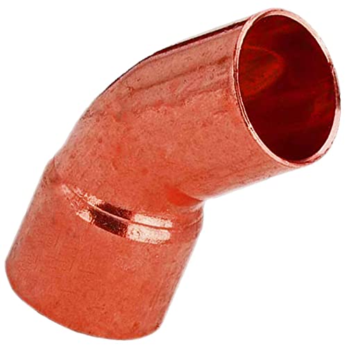 MegaHaustechnik Löt Fitting 5040 Bogen 45° Grad für Kupfer Rohr Außendurchmesser 22mm i-a Muffe Anschluss zum Löten und Stutzen mit AußenØ 22mm Trinkwasser geeignet Kupplung Verbinder Winkel MegaHaustechnik Löt Fitting 5040 Bogen 45° Grad für Kupfer Rohr Außendurchmesser 22mm i-a Muffe Anschluss zum Löten und Stutzen mit AußenØ 22mm Trinkwasser geeignet Kupplung Verbinder Winkel von MegaHaustechnik