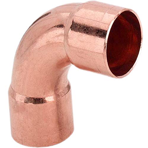 LÖT FITTING aus KUPFER > Bogen 90 Grad i/i 5002A > 6 bis 42mm WUNSCHGRÖSSE einfach selbst wählen >>> 28mm von MegaHaustechnik