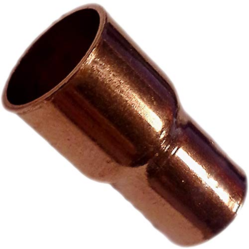 LÖT FITTING aus KUPFER > Reduziermuffe i/i 5240 > 6 bis 42mm WUNSCHGRÖSSE einfach selbst wählen >>> 18 mm x 15 mm von MegaHaustechnik