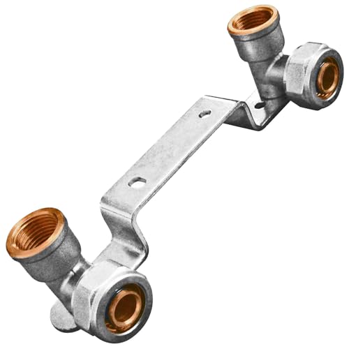 MegaHaustechnik 2 Wandwinkel Montageplatte mit 1/2" Rohr Zoll Innengewinde IG für 20 x 2,0 mm Rohr Außendurchmesser x Wandstärke Mehrschicht Verbundrohr Schraub Fitting mit Klemmring Verschraubung MegaHaustechnik 2 Wandwinkel Montageplatte mit 1/2" Rohr Zoll Innengewinde IG für 20 x 2,0 mm Rohr Außendurchmesser x Wandstärke Mehrschicht Verbundrohr Schraub Fitting mit Klemmring Verschraubung von MegaHaustechnik