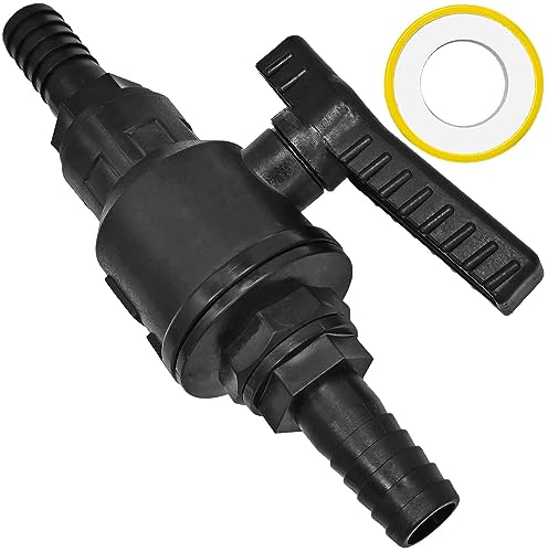 MegaHaustechnik Absperrkugelhahn + 2x Schlauchtüllen mit Außen Durchmesser ca. 13mm für 1/2" Zoll Schlauch aus Kunststoff MegaHaustechnik Absperrkugelhahn + 2x Schlauchtüllen mit Außen Durchmesser ca. 13mm für 1/2" Zoll Schlauch aus Kunststoff von MegaHaustechnik