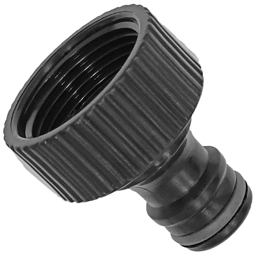 MegaHaustechnik Anschluss Stück mit Dichtung 1" Rohr Zoll Innengewinde IG mit Stecker für Gardena Gartenschlauch Verbinder Adapter Gewinde Fitting Verschraubung aus Kunststoff PP von MegaHaustechnik