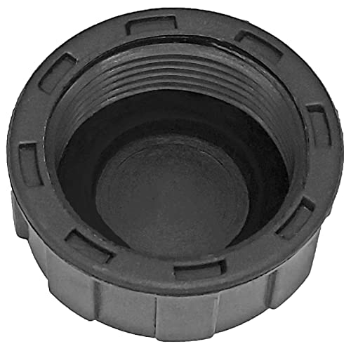 MegaHaustechnik Kappe rund mit Dichtung mit 1" Rohr Zoll Innengewinde IG - Gewinde Fitting Verschraubung aus Kunststoff PP PE PVC von MegaHaustechnik