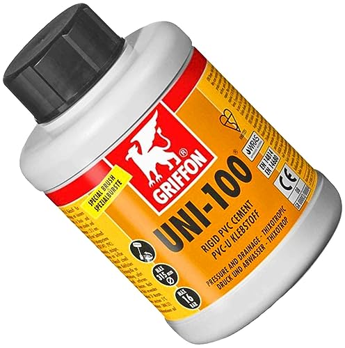 MegaHaustechnik Kleber 250g Flasche für Klebe Fitting PVC U PE Kunststoff Kugelhahn Kleber Dose 250g von MegaHaustechnik