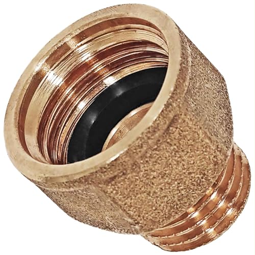 MegaHaustechnik Muffennippel 2" Zoll Innengewinde IG mit 1 1/2" Zoll Außengewinde AG reduziert aus Messing mit Gummi Dichtung Gewinde Fitting Reduziernippel Reduzierstück Nippel Verschraubung MegaHaustechnik Muffennippel 2" Zoll Innengewinde IG mit 1 1/2" Zoll Außengewinde AG reduziert aus Messing mit Gummi Dichtung Gewinde Fitting Reduziernippel Reduzierstück Nippel Verschraubung von MegaHaustechnik