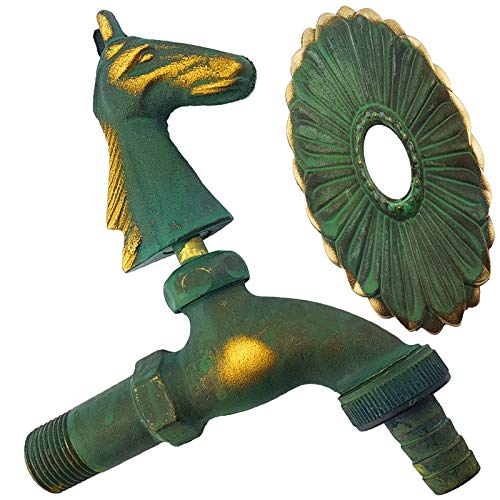 MegaHaustechnik Nostalgie Auslaufventil 1/2 Zoll AG Wasserhahn Antik Wunschoptik Drache Hahn Ente Pferd Frosch Vogel Katze Motiv einfach selbst auswählen >>> Pferdekopf patiniert MegaHaustechnik Nostalgie Auslaufventil 1/2 Zoll AG Wasserhahn Antik Wunschoptik Drache Hahn Ente Pferd Frosch Vogel Katze Motiv einfach selbst auswählen >>> Pferdekopf patiniert von MegaHaustechnik