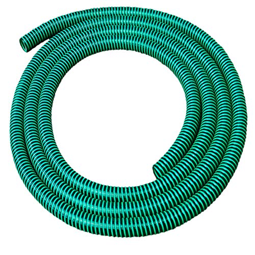 MegaHaustechnik SAUGSCHLAUCH 19 25 32 38 40 50mm Innendurchmesser max. 50m Rolle | Spiralschlauch Förderschlauch Pumpenschlauch grün > GRÖSSE + LÄNGE einfach auswählen >>> 32mm innen | Länge 5 Meter von MegaHaustechnik