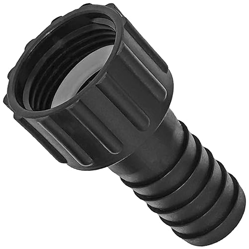 MegaHaustechnik Schlauchtülle mit 1" Rohr Zoll Innengewinde IG Überwurfmutter und 19mm Ø Schlauchtülle - Gewinde Fitting Verschraubung aus Kunststoff PP PE PVC MegaHaustechnik Schlauchtülle mit 1" Rohr Zoll Innengewinde IG Überwurfmutter und 19mm Ø Schlauchtülle - Gewinde Fitting Verschraubung aus Kunststoff PP PE PVC von MegaHaustechnik