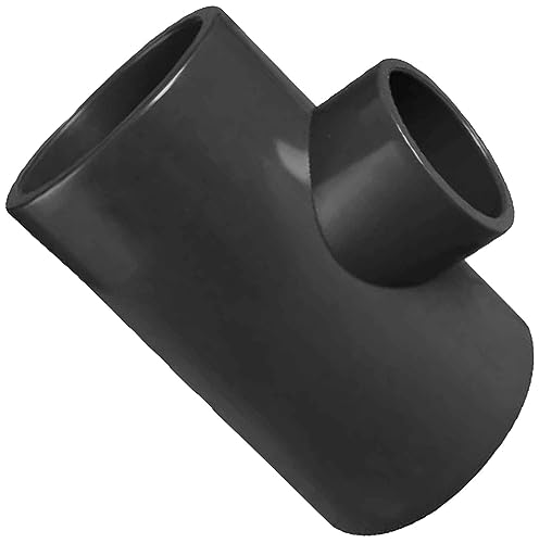 MegaHaustechnik T-Stück Mittelabgang reduzierend für Rohr-Außendurchmesser 50-20-50mm - Klebe Fitting aus Kunststoff PVC U von MegaHaustechnik