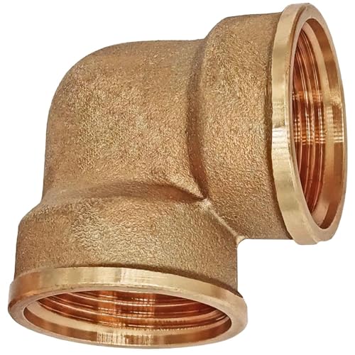 MegaHaustechnik Winkel 90° mit 1 1/2" Rohr Zoll Innengewinde IG - Gewinde Fitting Verschraubung aus Messing MegaHaustechnik Winkel 90° mit 1 1/2" Rohr Zoll Innengewinde IG - Gewinde Fitting Verschraubung aus Messing von MegaHaustechnik