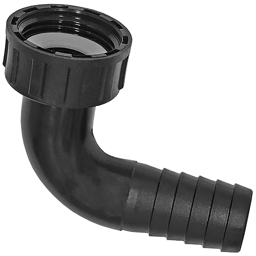 MegaHaustechnik Winkelschlauchtülle mit 1 1/2" Rohr Zoll Innengewinde IG Überwurfmutter und 38mm Ø Schlauchtülle - Gewinde Fitting Verschraubung aus Kunststoff PP PE PVC MegaHaustechnik Winkelschlauchtülle mit 1 1/2" Rohr Zoll Innengewinde IG Überwurfmutter und 38mm Ø Schlauchtülle - Gewinde Fitting Verschraubung aus Kunststoff PP PE PVC von MegaHaustechnik