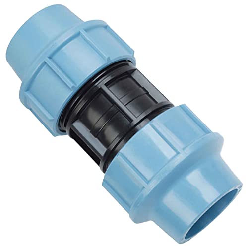 MegaHaustechnik Kupplung für PE Rohr-Außendurchmesser 25mm - PP Fitting Klemmverbinder Verschraubung von MegaHaustechnik