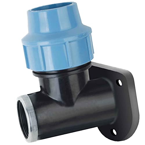 PP Fitting Klemmverbinder Verschraubung - Wandwinkel mit 3/4" Rohr Zoll Innengewinde IG für PE Rohr-Außendurchmesser 25mm von MegaHaustechnik