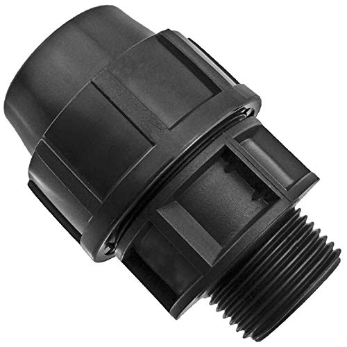 PP Fitting Klemmverbinder Verschraubung - Kupplung mit 1" Rohr Zoll Außengewinde AG für PE Rohr-Außendurchmesser 32mm PP Fitting Klemmverbinder Verschraubung - Kupplung mit 1" Rohr Zoll Außengewinde AG für PE Rohr-Außendurchmesser 32mm von MegaHaustechnik
