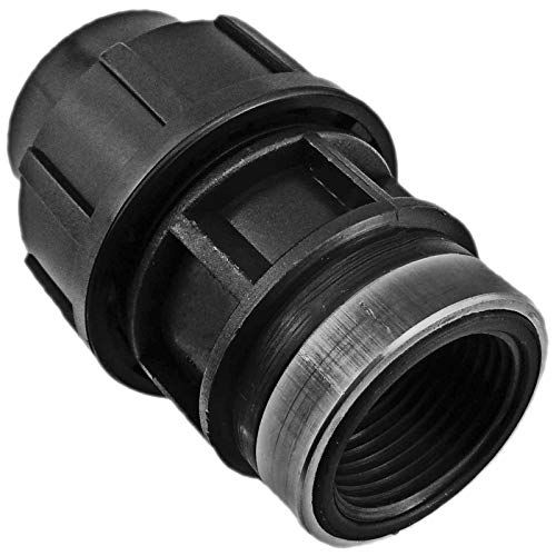PP Fitting Klemmverbinder Verschraubung - Kupplung mit 1/2" Innengewinde IG für PE Rohr-Außendurchmesser 25mm von MegaHaustechnik