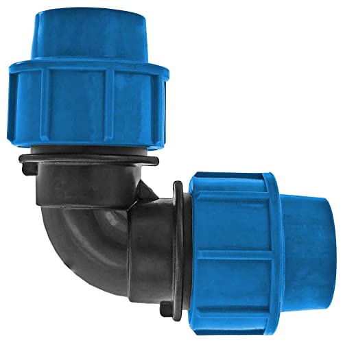 PP Fitting Klemmverbinder Verschraubung - Winkel 90° für PE Rohr-Außendurchmesser 25mm PP Fitting Klemmverbinder Verschraubung - Winkel 90° für PE Rohr-Außendurchmesser 25mm von MegaHaustechnik