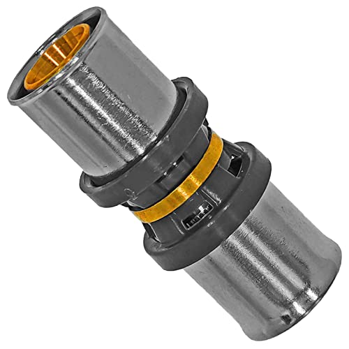 MegaHaustechnik Kupplung Muffe Verbinder für 16,0 x 2,0 mm Mehrschicht Aluminium Verbundrohr Außendurchmesser x Wandstärke Press Fitting aus Messing TH U Profil Kontur MegaHaustechnik Kupplung Muffe Verbinder für 16,0 x 2,0 mm Mehrschicht Aluminium Verbundrohr Außendurchmesser x Wandstärke Press Fitting aus Messing TH U Profil Kontur von MegaHaustechnik