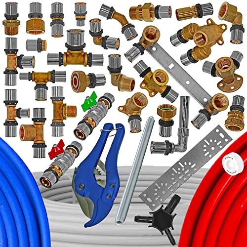 Pressfitting Verbundrohr Mehrschichtverbundrohr | Komplettsystem TH-Profil Winkel Bogen Übergang T-Stück >>> Profi Kalibrierer 16mm - 20mm - 26mm - 32mm von MegaHaustechnik