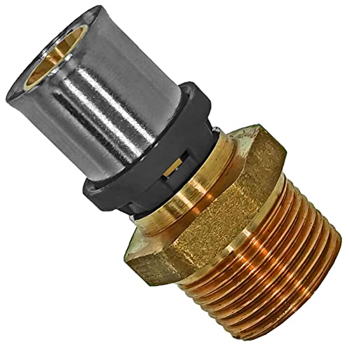 Übergang auf Außengewinde 1/2" Zoll AG Pressfitting Komplettsystem TH-Profil für Mehrschichtverbundrohr 20 x 2,0 mm Übergang auf Außengewinde 1/2" Zoll AG Pressfitting Komplettsystem TH-Profil für Mehrschichtverbundrohr 20 x 2,0 mm von MegaHaustechnik