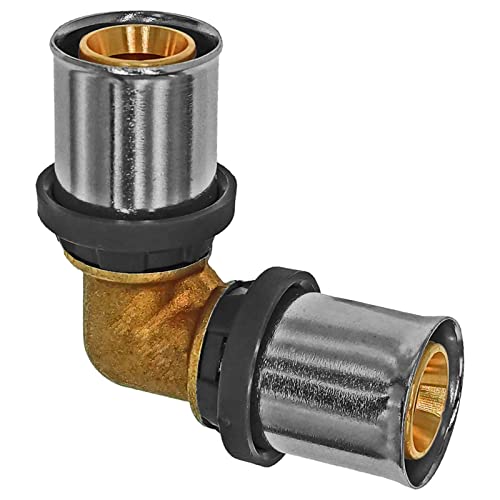 MegaHaustechnik 90° Grad Winkel für 26,0 x 3,0 mm Mehrschicht Aluminium Verbundrohr Außendurchmesser x Wandstärke Press Fitting aus Messing TH U Profil Kontur Kupplung Verbinder Bogen MegaHaustechnik 90° Grad Winkel für 26,0 x 3,0 mm Mehrschicht Aluminium Verbundrohr Außendurchmesser x Wandstärke Press Fitting aus Messing TH U Profil Kontur Kupplung Verbinder Bogen von MegaHaustechnik