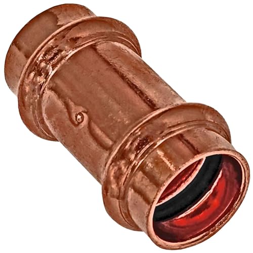 Pressfitting ZUM AUSWÄHLEN - Muffe Kupplung Verbinder i-i aus Kupfer - Für Rohr-Außendurchmesser 22mm Pressfitting ZUM AUSWÄHLEN - Muffe Kupplung Verbinder i-i aus Kupfer - Für Rohr-Außendurchmesser 22mm von MegaHaustechnik
