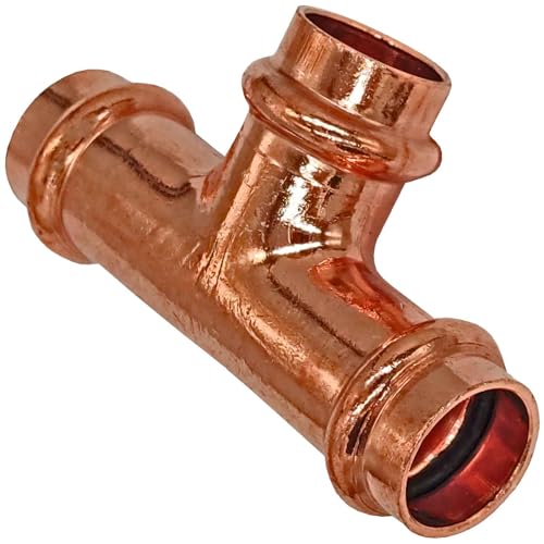 Pressfitting für Kupferrohr - T-Stück - Für Rohr-Aussendurchmesser 22 mm Pressfitting für Kupferrohr - T-Stück - Für Rohr-Aussendurchmesser 22 mm von MegaHaustechnik
