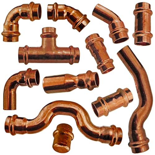 Pressfittings aus Kupfer - ZUM AUSWÄHLEN - Überbogen i-i Für Rohr-Außendurchmesser 18mm von MegaHaustechnik