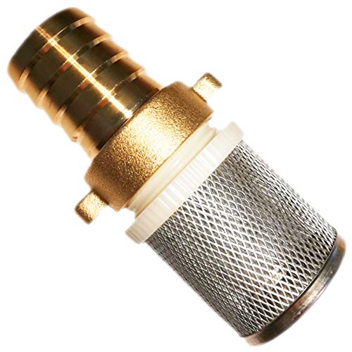 2/3 Schlauchverschraubung mit Filter 19mm Tülle für 3/4" Schlauch - 40mm ∅ Korb von MegaHaustechnik