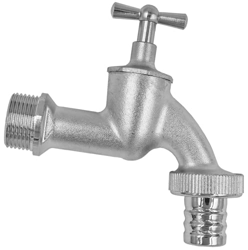 Wasserhahn 3/4" Zoll Anschluss Außengewinde 26mm AG aus Messing mit Schlauchtülle 20 mm Außendurchmesser Knebelgriff Wasserkran Auslauf Ventil Garten Schlauch Wasserhahn 3/4" Zoll Anschluss Außengewinde 26mm AG aus Messing mit Schlauchtülle 20 mm Außendurchmesser Knebelgriff Wasserkran Auslauf Ventil Garten Schlauch von MegaHaustechnik