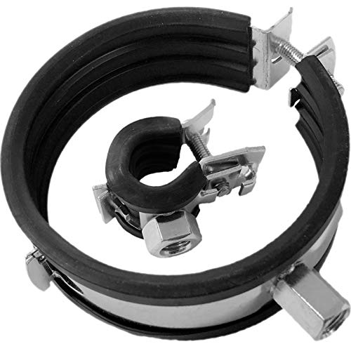 ROHRSCHELLEN mit Kippschraube und Schallschutz | Für Rohr 1/4 bis 4 Zoll (10 bis 116mm) | WUNSCHGRÖSSE Stockschrauben Dübel einfach auswählen >>> 10 Rohrschellen 2 Zoll (60-64mm) ROHRSCHELLEN mit Kippschraube und Schallschutz | Für Rohr 1/4 bis 4 Zoll (10 bis 116mm) | WUNSCHGRÖSSE Stockschrauben Dübel einfach auswählen >>> 10 Rohrschellen 2 Zoll (60-64mm) von MegaHaustechnik