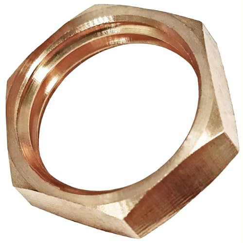 MegaHaustechnik Rohrmutter mit 1/2" Rohr Zoll Innengewinde IG - Gewinde Fitting Verschraubung aus Messing von MegaHaustechnik
