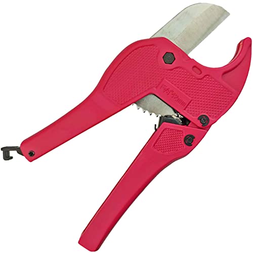 MegaHaustechnik Rohrschneider Schere mit Automatik Mechanik für Mehrschicht Aluminium Verbundrohr und Plastik Kunststoffrohr mit Rohr Außendurchmesser bis 42mm Werkzeug zum Schneiden Trennen Ablängen von MegaHaustechnik