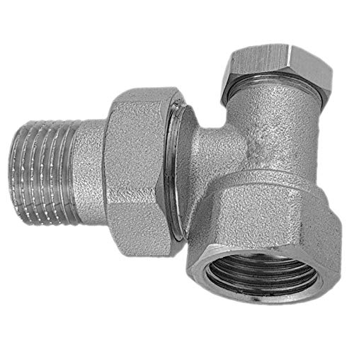 Rücklaufverschraubung aus Messing Eckform Heizkörper Radiatorverschraubung Eck 3/8 1/2" 3/4" Zoll WUNSCHGRÖSSE einfach selbst auswählen >>> 3/8 Zoll von MegaHaustechnik