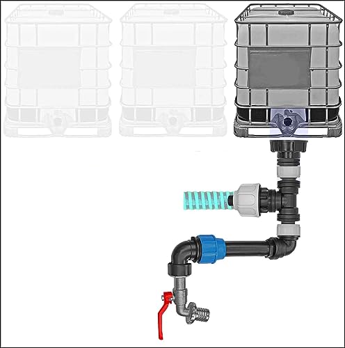 Spezial IBC Container Tank Verbinder Set | Kupplung für Spiralschlauch Regen Wasser | Spiralschlauch innen Ø 20mm > Winkel für Spiralschlauch + Hahn5 Spezial IBC Container Tank Verbinder Set | Kupplung für Spiralschlauch Regen Wasser | Spiralschlauch innen Ø 20mm > Winkel für Spiralschlauch + Hahn5 von MegaHaustechnik