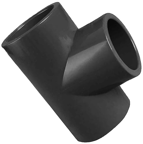 MegaHaustechnik T-Stück 90° Grad für Rohr Außendurchmesser 40mm - Klebe Fitting aus Kunststoff PVC U von MegaHaustechnik