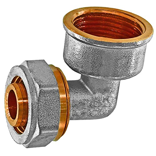 MegaHaustechnik Übergang Winkel 90° mit 1" Rohr Zoll Innengewinde IG für 32,0 x 3,0 mm Rohr Außendurchmesser x Wandstärke Mehrschicht Verbundrohr Schraub Fitting Messing mit Klemmring Verschraubung MegaHaustechnik Übergang Winkel 90° mit 1" Rohr Zoll Innengewinde IG für 32,0 x 3,0 mm Rohr Außendurchmesser x Wandstärke Mehrschicht Verbundrohr Schraub Fitting Messing mit Klemmring Verschraubung von MegaHaustechnik