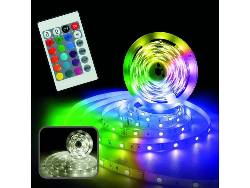 MegaLight LED-Streifen MegaLight Smart LED-Stripe Tuya 3 m RGBW CCT, Dimmbar ohne Bewegungsmelder Smart Home-fähig von MegaLight