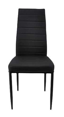 Megaa store Esszimmerstühle, Modernen Esszimmerstühlen Skandinavisches Retro-Design l Eleganter Küchenstuhl für Esstisch oder Wohnzimmer (Black, 1) von Megaa store