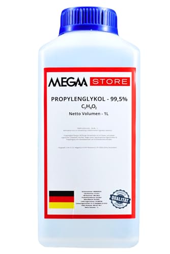 Megaa store Propylenglykol 99,5% | 1L bis 20L | Kühlmittel Solarflüssigkeit Kühlsystem Heizungs- Solar- Klimaanlagen- und Wärmepumpen Installationen von Megaa store